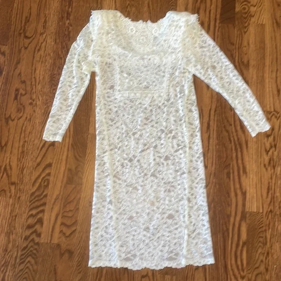 🤍Jessica McClintock Lacy Dress🤍 - Picture 6 of 13
